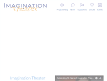 Tablet Screenshot of imaginationtheater.org